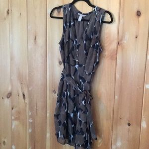 Banana republic print dress size 10